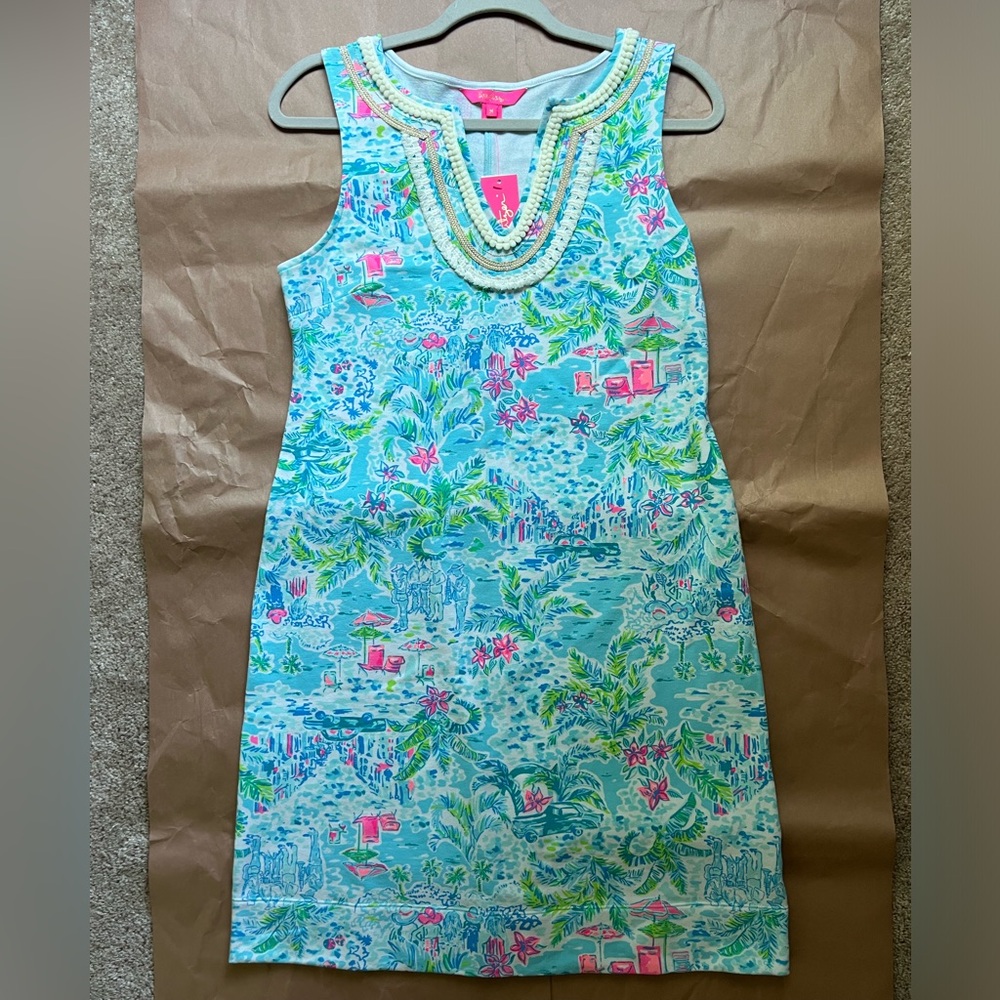 NWT Lilly Pulitzer Harper Shift Multi What A Lovely Place Size M